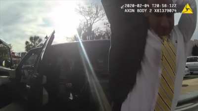 U.S. Military officer pulled over by police officer