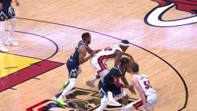 [Highlight] Jimmy Butler draws a rip through foul on someone elses defender