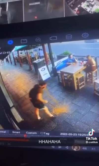 At least he made it outside