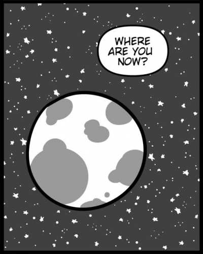 The moon.