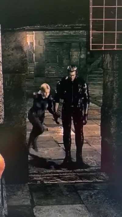 was playing re5’s first wesker fight and wesker wasnt coming to me, so i went to the door where chris was kicked through and found this...