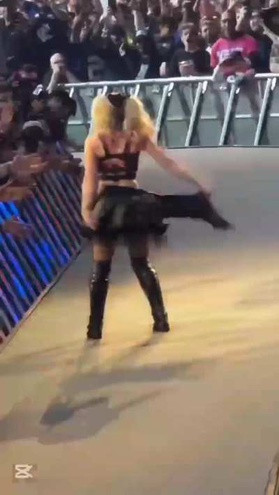 Another angle of Alexa's Royal Rumble 2025 Return.