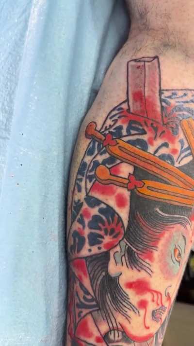 One Shot Namakubi by myself Matt Tunzi @ Dead Serious Tattoos