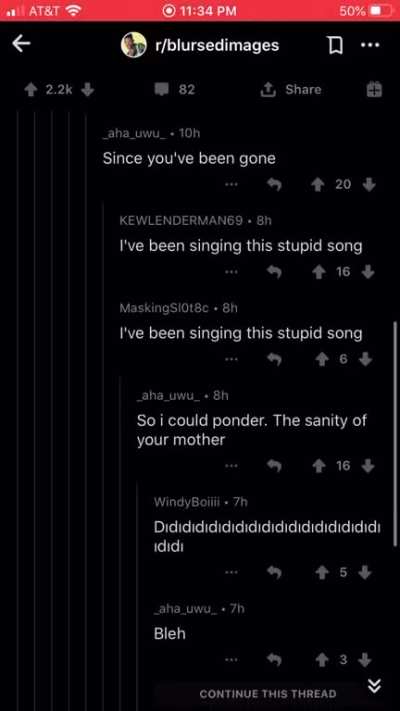 Blursed images and me singing a great song