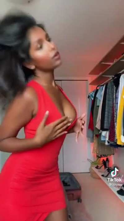 Red dress