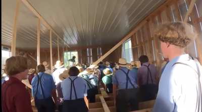 Amish people moving house
