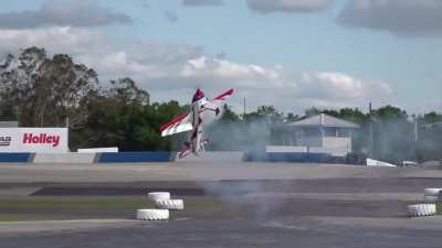 Flying a large gas engine RC stunt plane like a God.