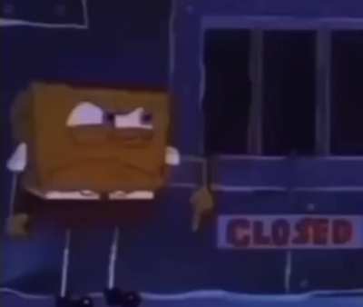 careful spongbob