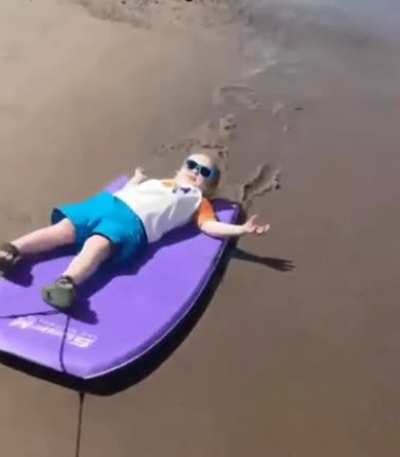 he was just chilling