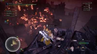 Bird's eye view of Fatalis' cleansing flame.