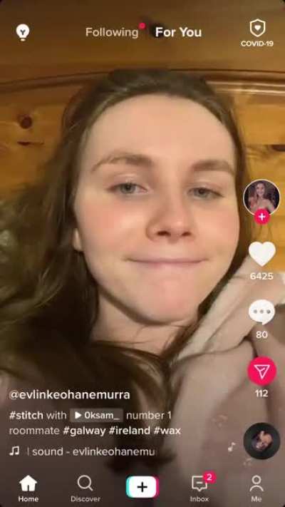 Can someone who speaks Irish please tell me what she said?