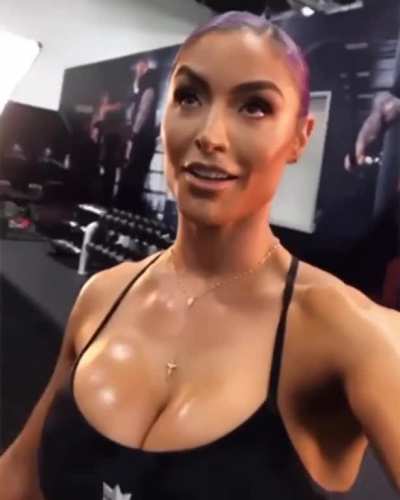 Eva Marie’s glistening bust
