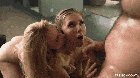 Kayden devours hers husband's cum from Lena's face