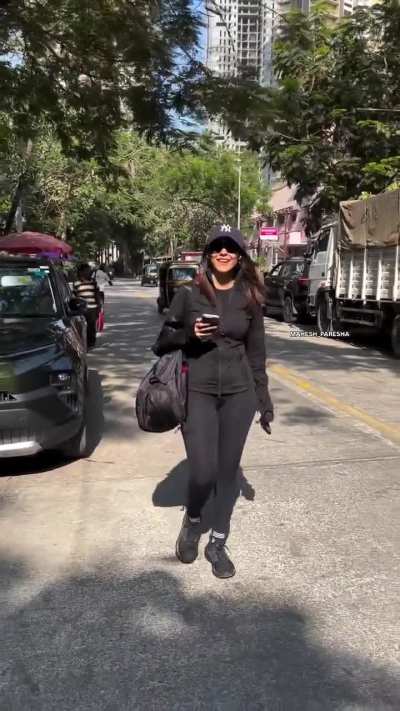 Mrunal curve in gymsuit