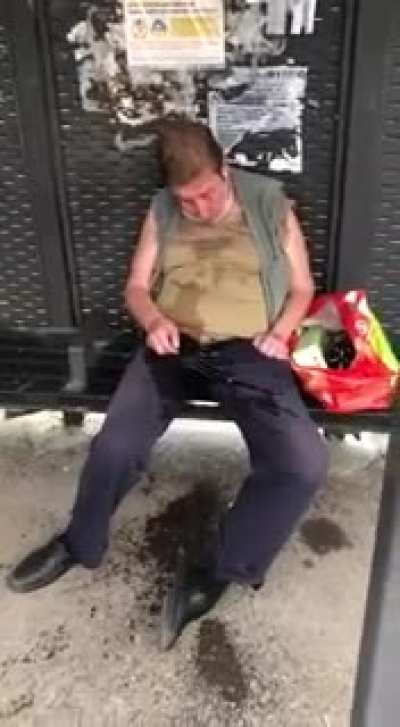 A normal bus stop in Russia [NSFW]