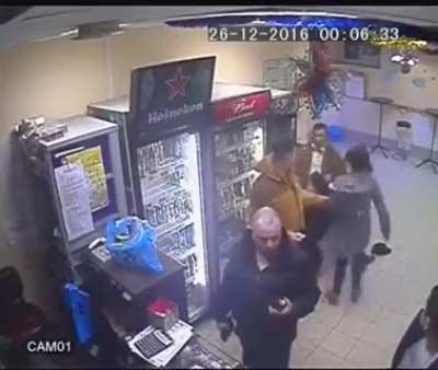 Woman Knocks Out Violent Man