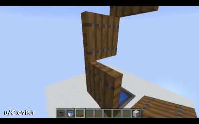 1x1 staircase using trapdoor