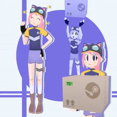 Steam Delivery Girl 🟡 📦 