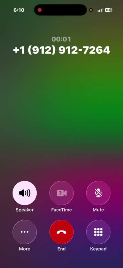 I tried to record the audio but the red ball at the top appeared and I forgot why I was on hold.