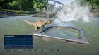 It’s possible to make your Spinoraptor not stand in the fish feeder by placing it in shallower water.