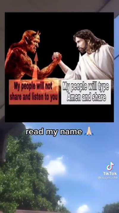 Type amen and repost if you love God😔 (post is comming from a christian myself btw lmao)