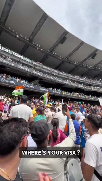 Racist Chants during an Australian - Indian cricket match 