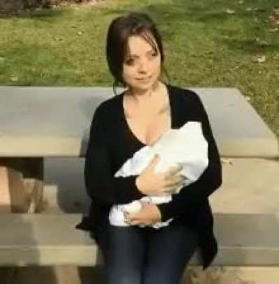 Using her tits how he wants