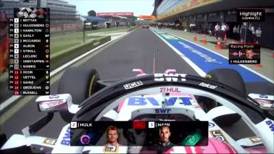 Q2: Hulkenberg on hearing he's P2: 