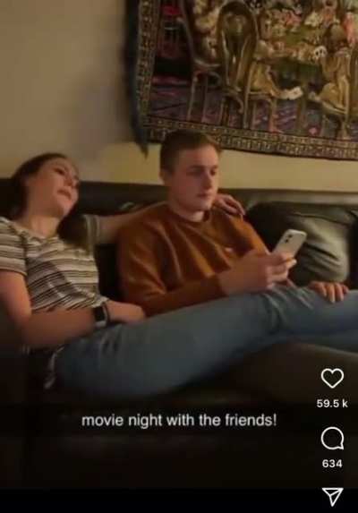 Movie night with the friends