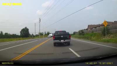 Nearly took out my wife and then wanted to fight?
