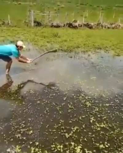 Fishing accident