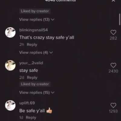 stay safe, yall