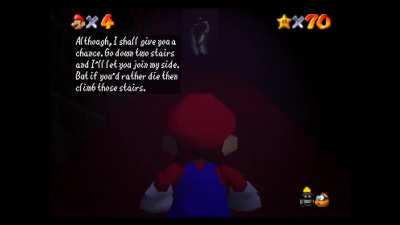 Mario attempts to climb up some『STAIRS』