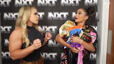 Kelani gets kicked out of the NXT locker room for supporting TNA! Jordynne Grace tries to stick up for her, but Kelani doesn't want her sympathy! (NXT - 10/21/25)