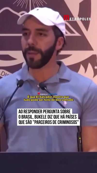 Presidente de El Salvador comenta sobre o Brasil 