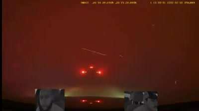 Driving through wildfire in Canada
