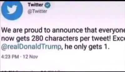 Trump actin sus