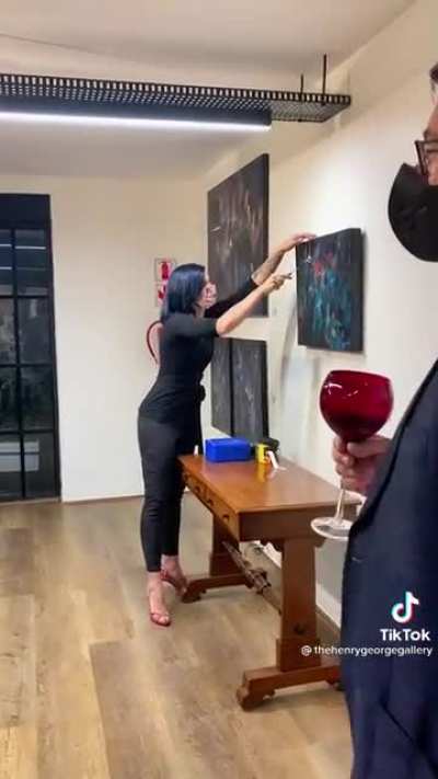 Bringing a knife to an art exhibit