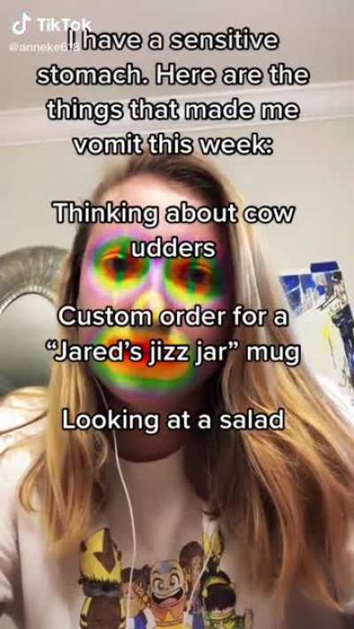 She has a sensitive stomach
