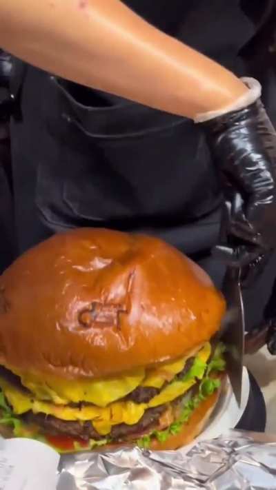of a burger