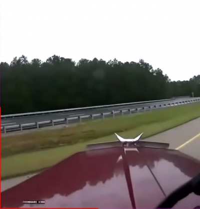 Cutting off a semi-truck