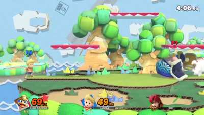 King Dedede and his son play a game of baseball