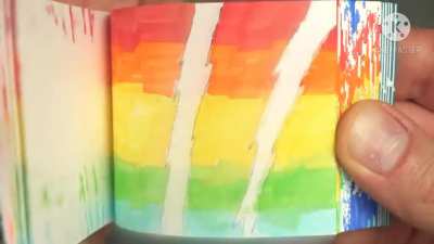 This guy took 36 days and 3months to make this flip book