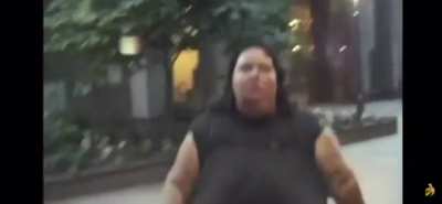 Pushing someone over