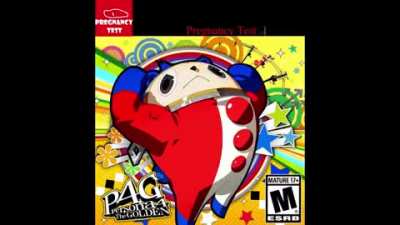 Teddie from Persona 4 available on the Pregnancy Test!!! :0
