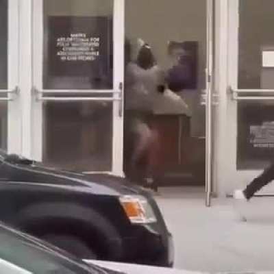 Just another day in San Francisco as an organized group of people rob a Neiman Marcus in broad daylight