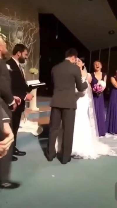 Won his wedding.