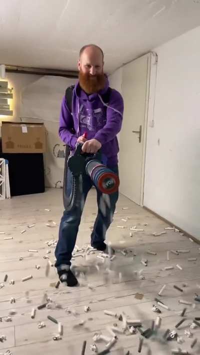 A Nerf-style minigun capable of shooting a whopping 3000 darts per minute.