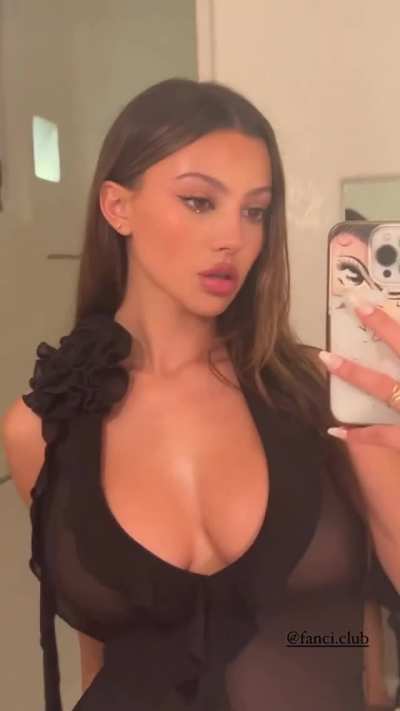 Stunning in black dress