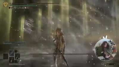 sigma locks in epically, looksmaxxing her mogging ability and rizzing the elden beast to death